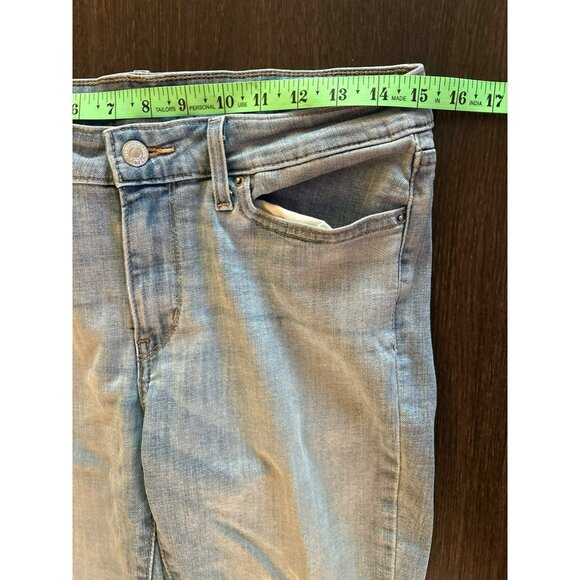 Levis 711 Skinny Distressed Light Wash Jeans Size W29 L30 - Picture 8 of 10